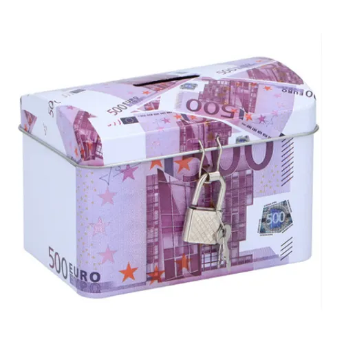 Spaarpot 500 Euro met slot